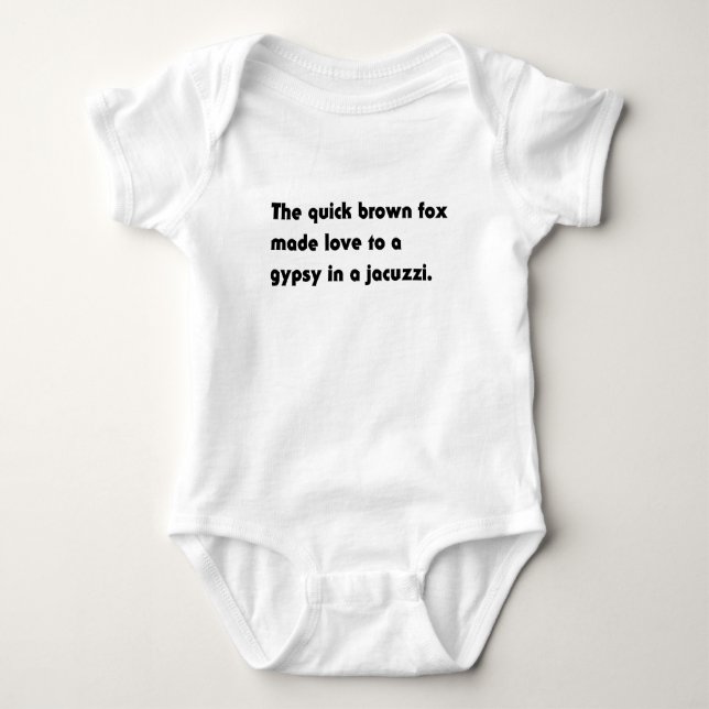 A Camiseta Pangrama do Raposo Marrom Rápido... Jac (Frente)