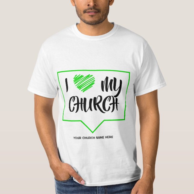 A Camiseta Personalizada da Igreja do Batimento Ca (Frente)