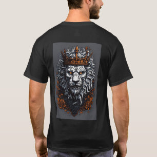 'A camiseta preta tem um design impressionante