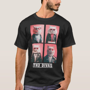 A Camiseta The Divas Cat Band por Blirt