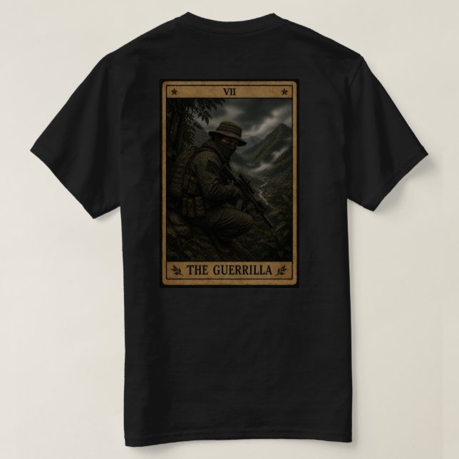 A camiseta The Guerrilla  (Verso do Design)