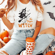 A Camiseta Vintage de Halloween da Bruxa Solteira