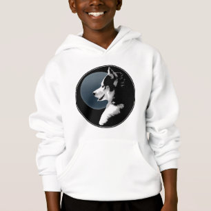 A camisola ronca do miúdo do cão de trenó das