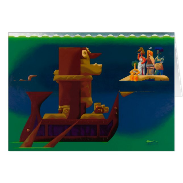 a canção bonita - cartão vazio (Frente Horizontal)