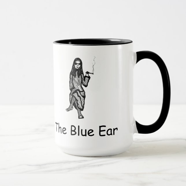 A caneca azul da orelha (Direita)