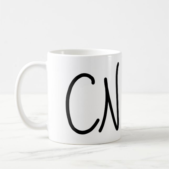 A caneca clássica CN (Esquerda)