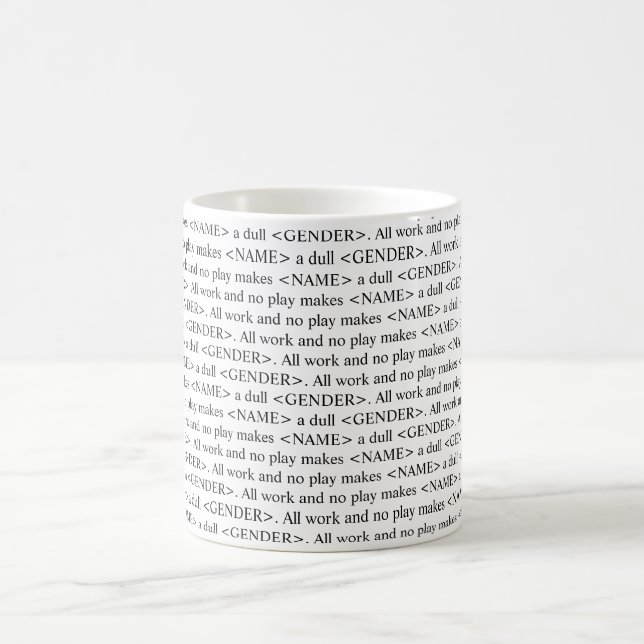 A caneca customizável de brilho do texto do livro (Centro)