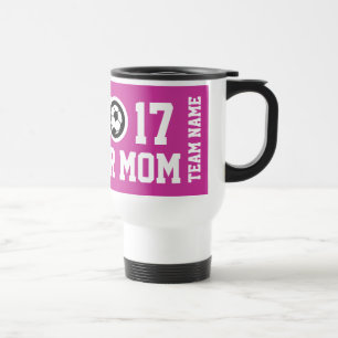 A caneca customizável para a mamã do futebol e a