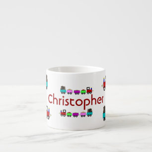 A caneca da criança personalizada do trem de Choo