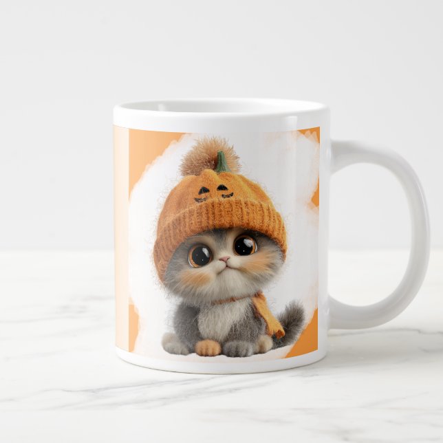 A caneca da Especialidade de Gatinhos do Halloween (Direita)