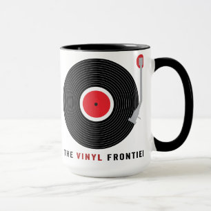 A caneca da fronteira do vinil
