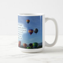 A caneca da oração do Balloonist