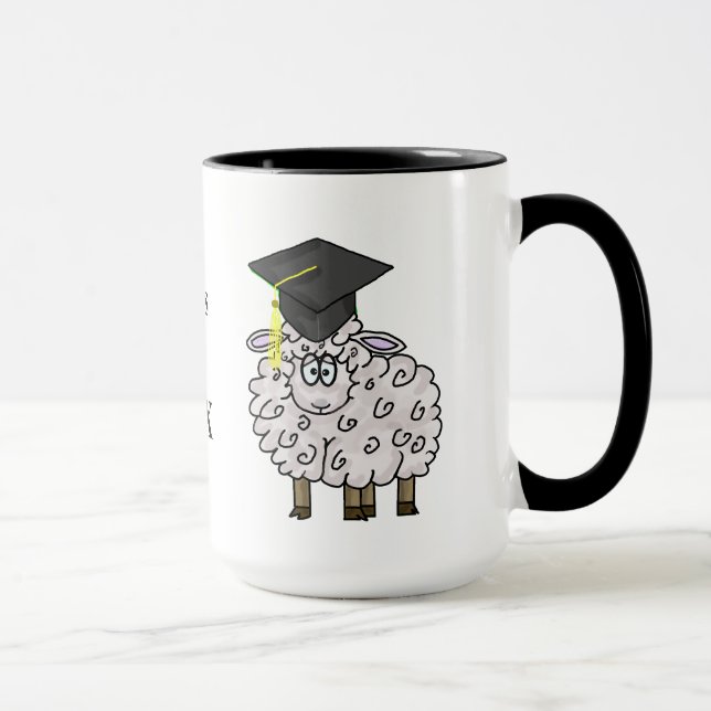 A caneca da pele de carneiro da graduação (Direita)
