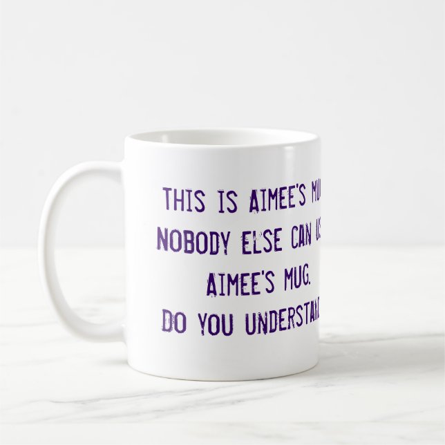 A caneca de Aimee (Esquerda)