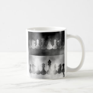 A caneca de café a maior da ilusão da luminosidade