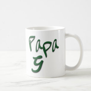 A caneca de café autêntica de G da papá