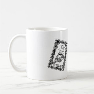 A Caneca de Café do Cartão do Tarot da Sobrevivênc