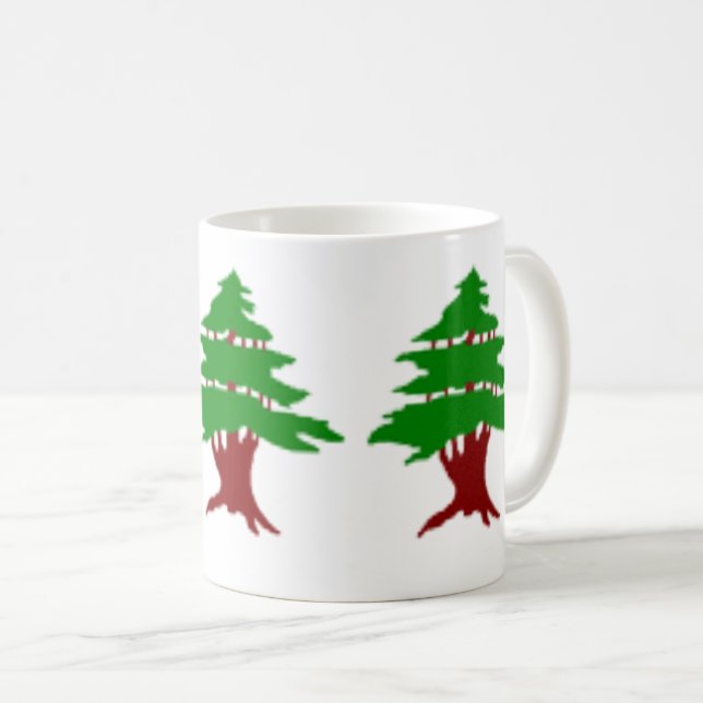 A Caneca de Café dos Cedros do Líbano (Frente Esquerda)