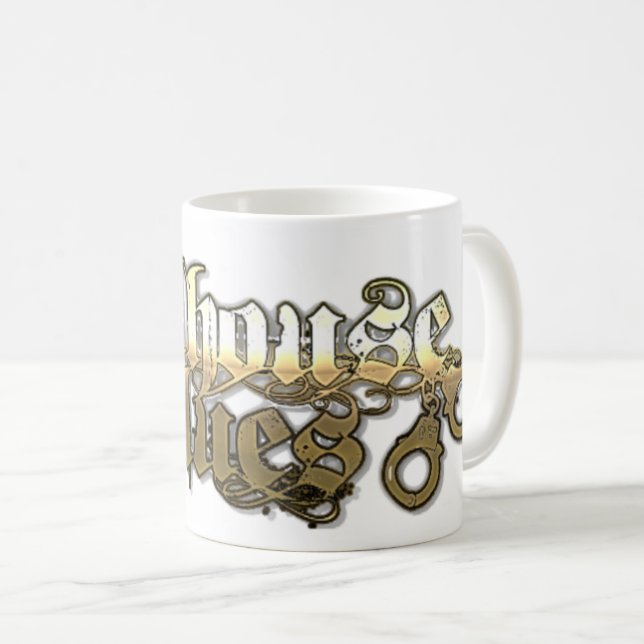 A Caneca de Café Oficial Jailhouse Blues® (Frente Esquerda)