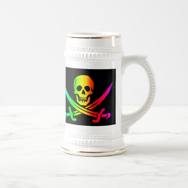 A caneca de cerveja alegre da cerveja de RastafarI (Direita)