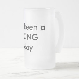 A Caneca de cerveja da cerveja foi um longo dia