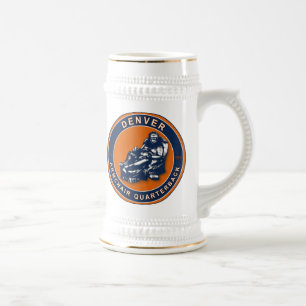 A Caneca de cerveja de futebol do Armsit QB Denver