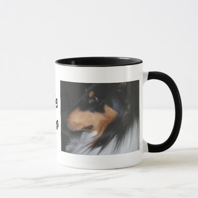 A caneca de Collie Lover (Direita)