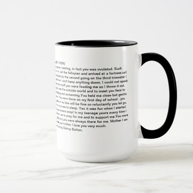 A caneca de uma mãe (Direita)