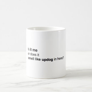 A caneca de "Updog" do escritório