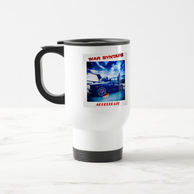 A caneca de viagem com guerra Syntaire acelera (Esquerda)