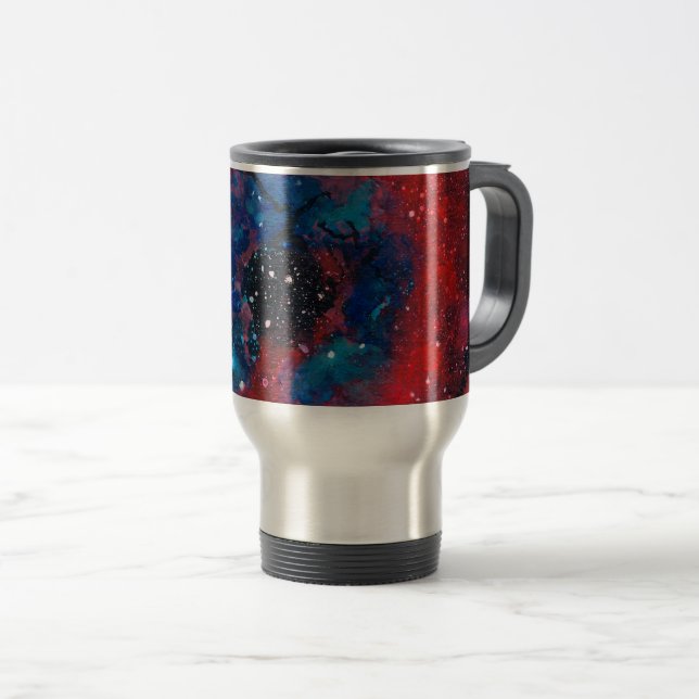 A caneca de viagem da Nebulosa Rosette (Frente Esquerda)