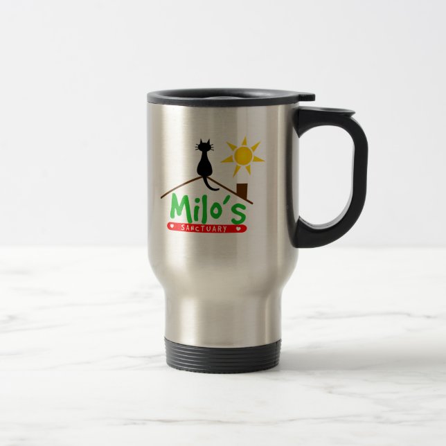 A caneca de viagem do Milo (Direita)