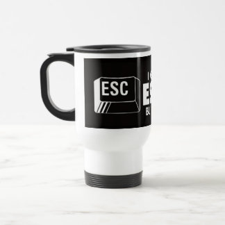 A caneca de viagem mantem-se pressionar o escape