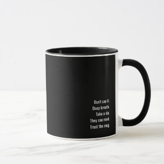 A caneca do argumento-bujão do escritório, edição