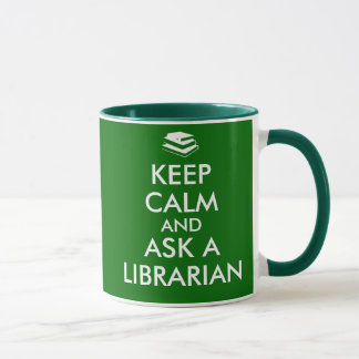 A caneca do bibliotecário mantem a calma para
