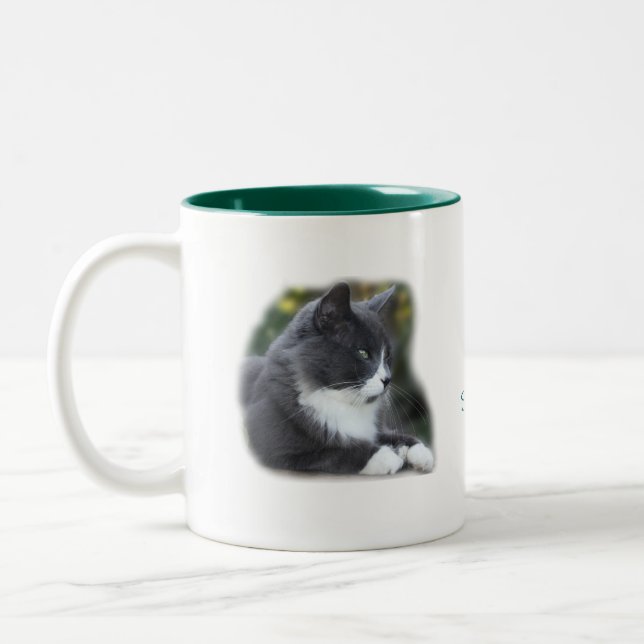 A caneca do gato das meias personaliza (Esquerda)