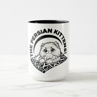 A Caneca do Logotipo dos Gatinhos Persas 1