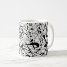A caneca do Pollock - Número 4 - Série Art Mug