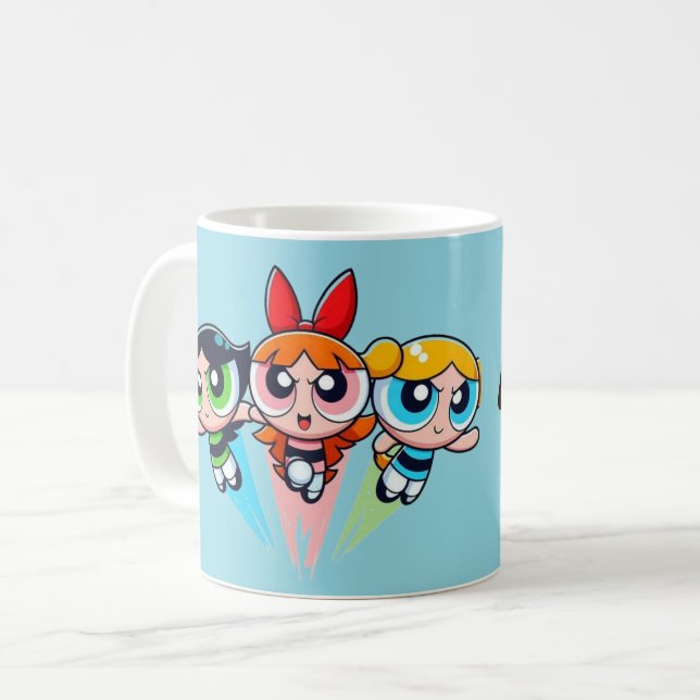 a caneca do powerpuff (Frente Esquerda)