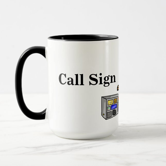 A caneca do radioamador do vendedor de Hamfest (Esquerda)