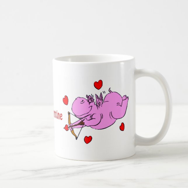 A caneca dos namorados do amor do hipopótamo (Direita)