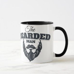 - A caneca farpada do hipster do vintage do homem