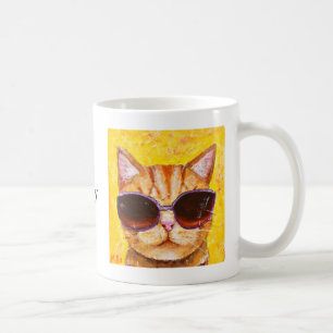 A caneca feita sob encomenda do gato da caneca
