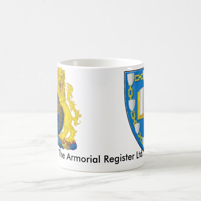 A caneca heráldica do registro 325g (11oz) (Centro)