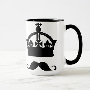 A caneca King of Mustaches - escolha estilo e cor