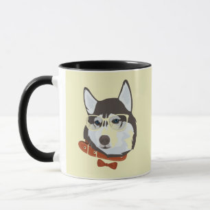 A caneca legal do cão do rouco Siberian
