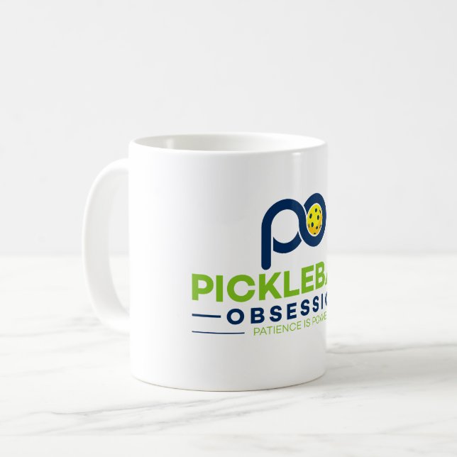 A caneca para o Pickleball obcecado!!! (Frente Esquerda)