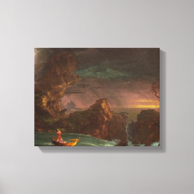 A canvas da Viagem da Vida, Moradia, Thomas Cole (Frente)