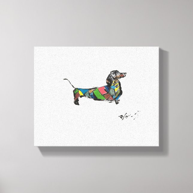 A Canvas Dachshund (Frente)
