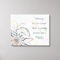 A canvas de arte de aspas do mandala Inspiron